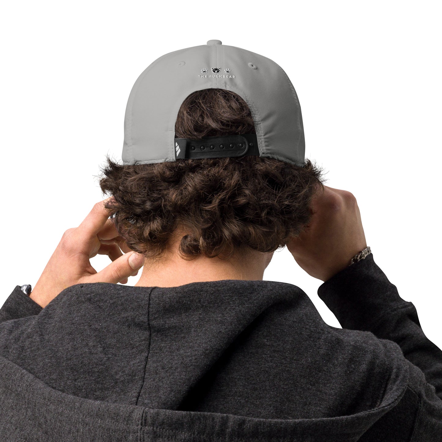 Cap: Adidas The Pughbear Performance Cap! (White and Grey)