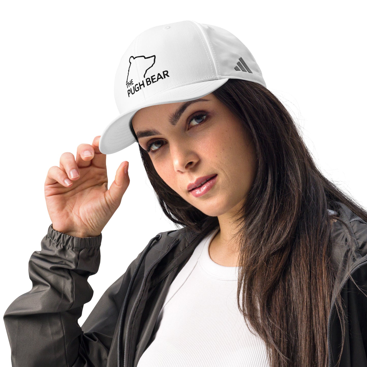Cap: Adidas The Pughbear Performance Cap! (White and Grey)