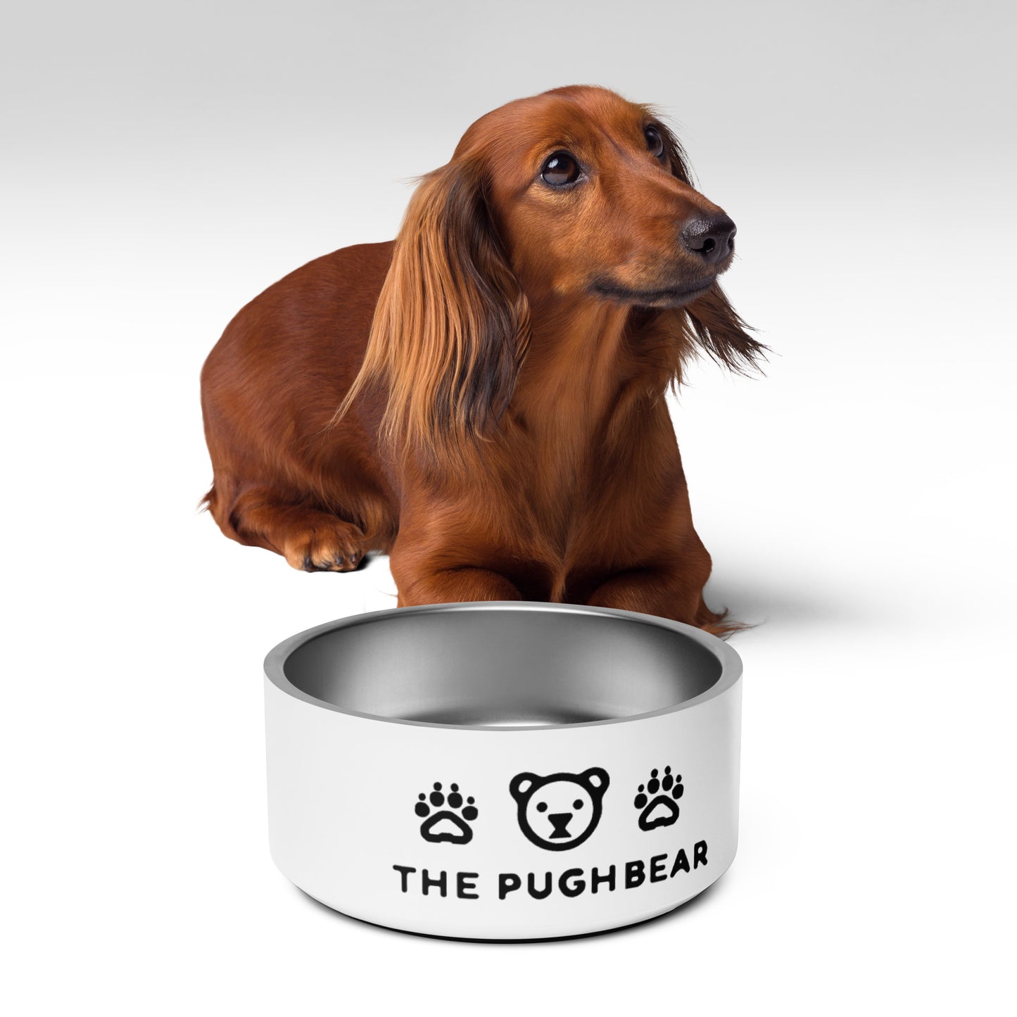 Pet bowl: The PughBear Tame Pet Bowl (18oz or 32oz)