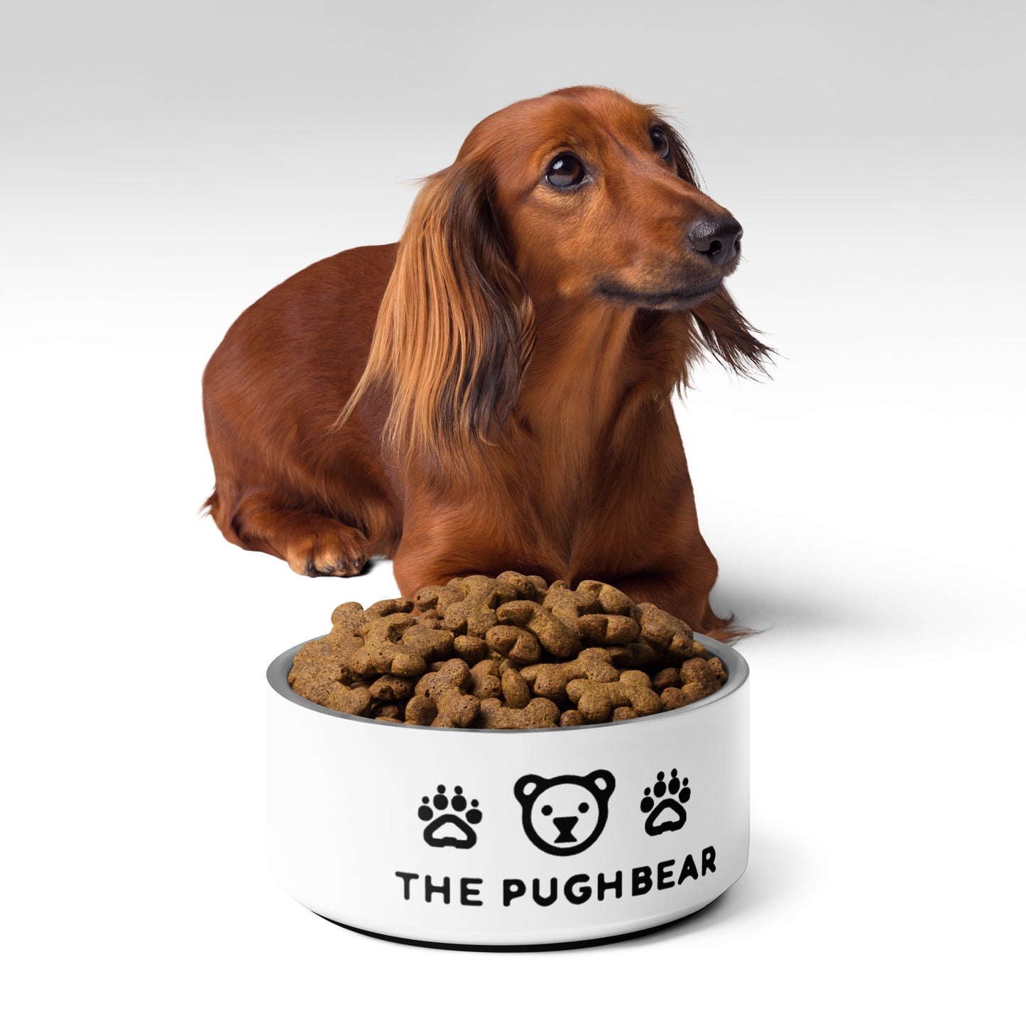 Pet bowl: The PughBear Tame Pet Bowl (18oz or 32oz)