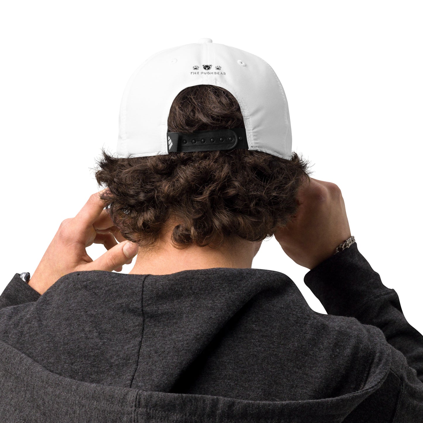 Cap: Adidas The Pughbear Performance Cap! (White and Grey)