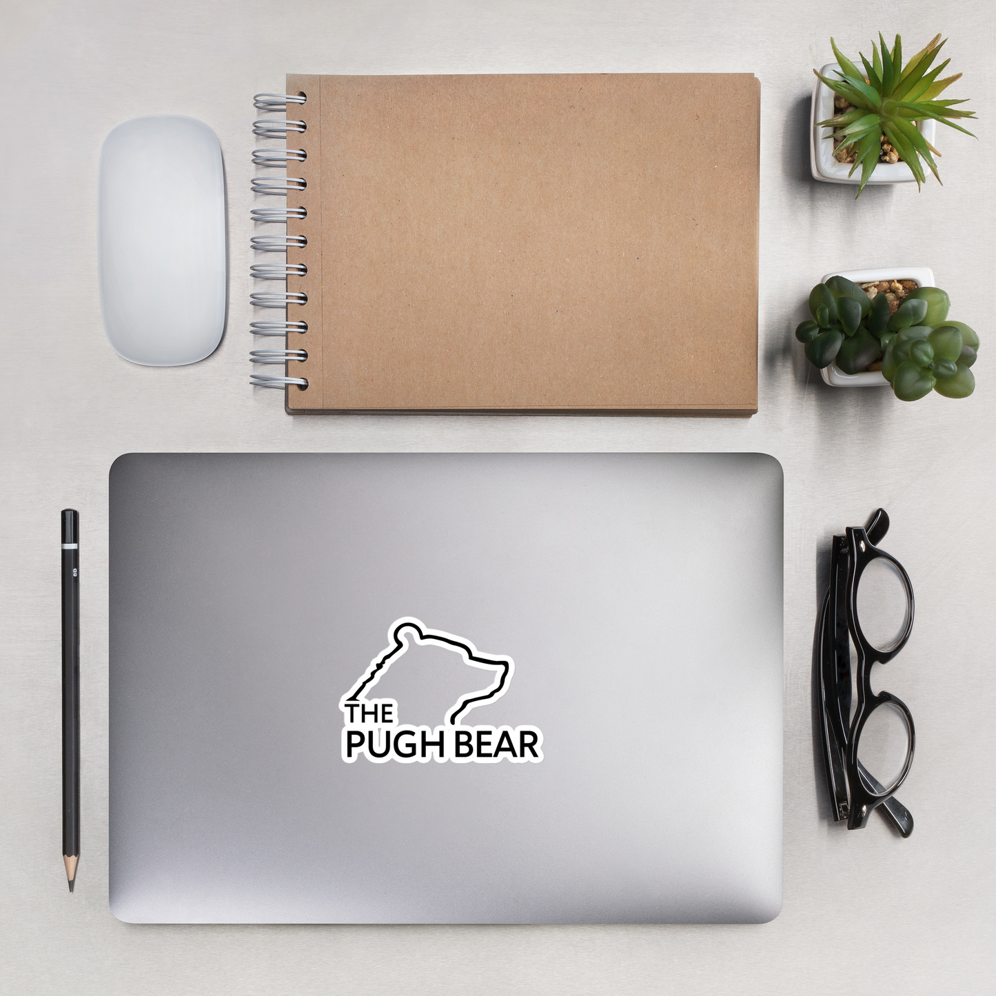 Sticker: The Pughbear Strictly Business