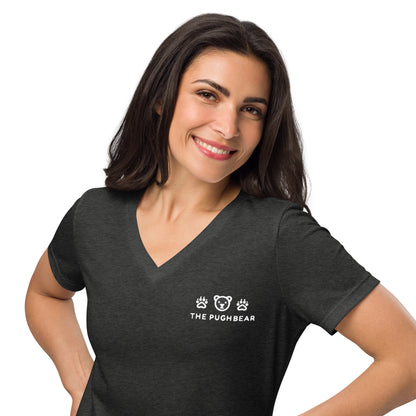 T-Shirt (Women’s v-neck) - The Pughbear 360