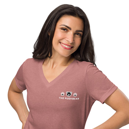 T-Shirt (Women’s v-neck) - The Pughbear 360
