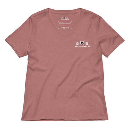 T-Shirt (Women’s v-neck) - The Pughbear 360