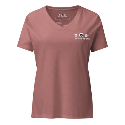 T-Shirt (Women’s v-neck) - The Pughbear 360