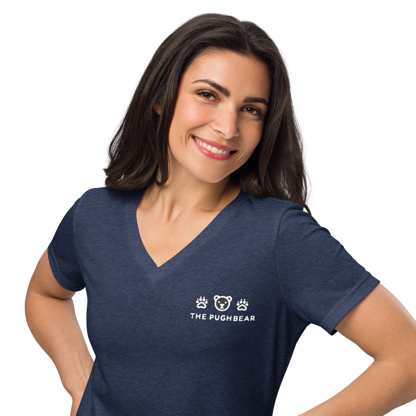 T-Shirt (Women’s v-neck) - The Pughbear 360