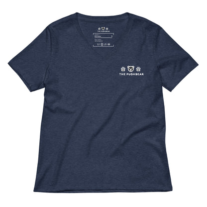 T-Shirt (Women’s v-neck) - The Pughbear 360
