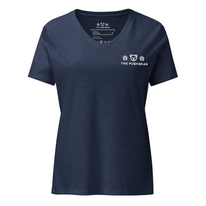 T-Shirt (Women’s v-neck) - The Pughbear 360