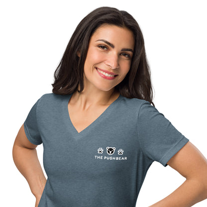 T-Shirt (Women’s v-neck) - The Pughbear 360
