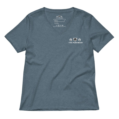T-Shirt (Women’s v-neck) - The Pughbear 360