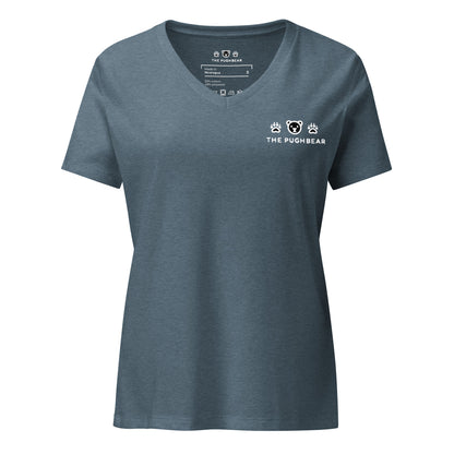 T-Shirt (Women’s v-neck) - The Pughbear 360