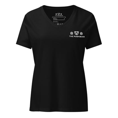 T-Shirt (Women’s v-neck) - The Pughbear 360